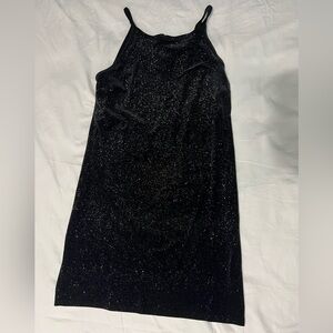 Wild Fable Black Sparkle Strapless Dress